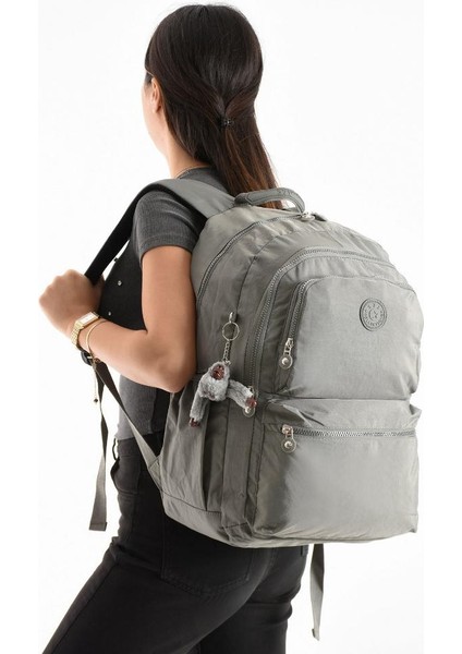 Unisex Kadın Sırt Çantası Gümlük Kullanıma Uygun Büyük Boy Seyahat Çantası 43*30 cm Okul Çantası fiyatları