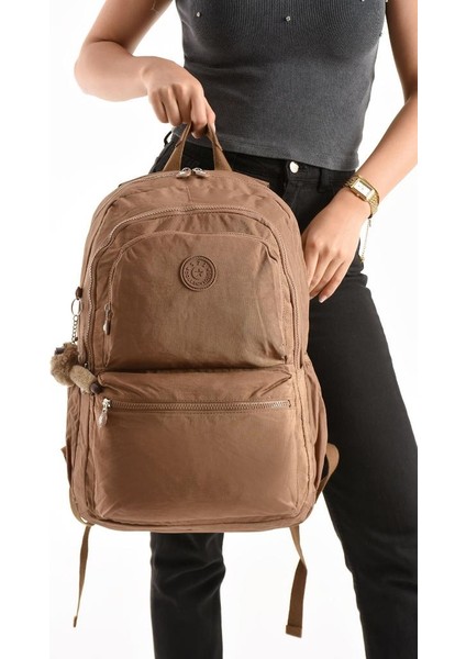 Unisex Kadın Sırt Çantası Gümlük Kullanıma Uygun Büyük Boy Seyahat Çantası 43*30 cm Okul Çantası
