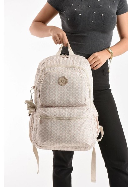 Unisex Kadın Sırt Çantası Gümlük Kullanıma Uygun Büyük Boy Seyahat Çantası 43*30 cm Okul Çantası