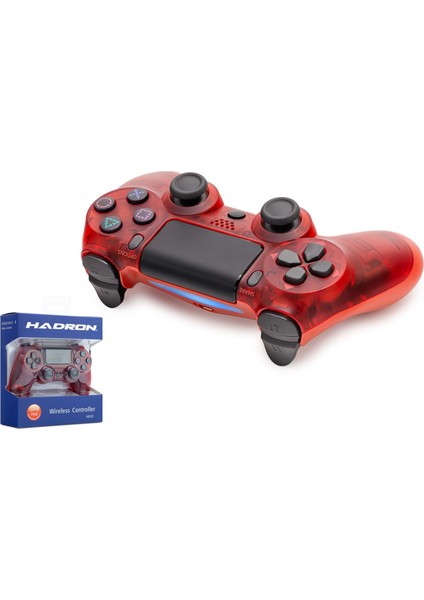 HD323E Ps4 Gamepad Transparent Kırmızı