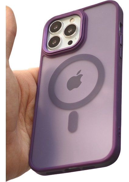 Apple iPhone 15 Pro Kılıf Magsafe Uyumlu Kamera Çıkıntılı Darbe Emici Mat Lüx Kapak Tb-02 modelleri