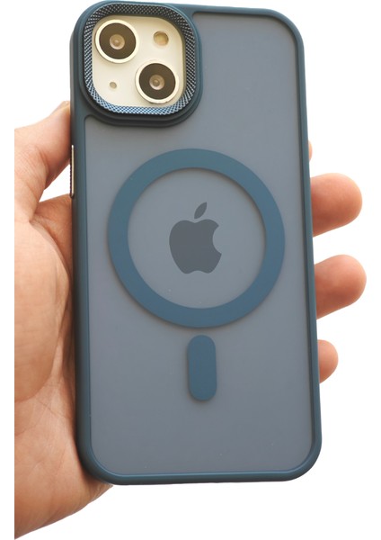 Apple iPhone 13 Kılıf Magsafe Uyumlu Kamera Çıkıntılı Darbe Emici Mat Lüx Kapak Tb-02