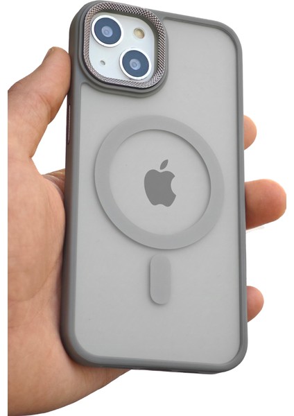 Apple iPhone 14 Kılıf Magsafe Uyumlu Kamera Çıkıntılı Darbe Emici Mat Lüx Kapak Tb-02