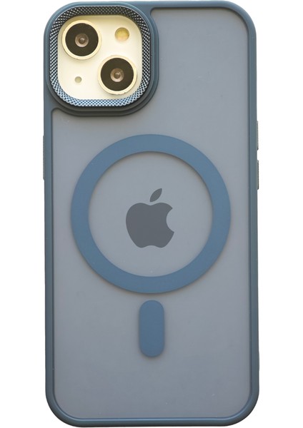 Apple iPhone 15 Kılıf Magsafe Uyumlu Kamera Çıkıntılı Darbe Emici Mat Lüx Kapak Tb-02