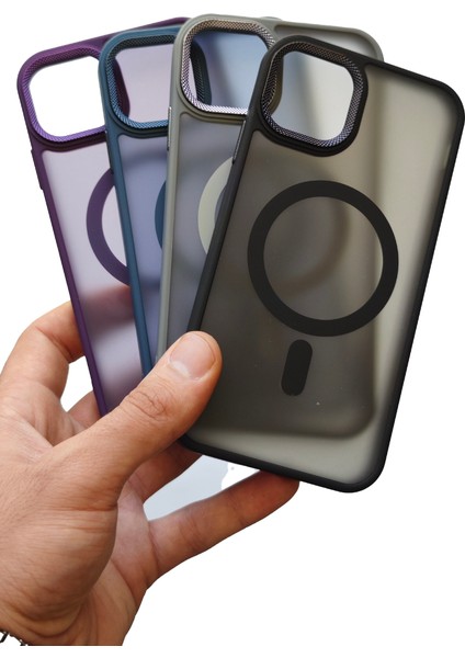 Apple iPhone 11 Kılıf Magsafe Uyumlu Kamera Çıkıntılı Darbe Emici Mat Lüx Kapak Tb-02 modelleri