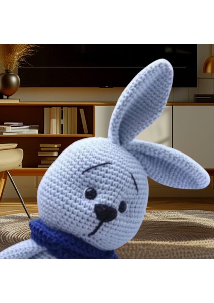 Amigurumi Sevimli Şapşik Tavşan 34-36 cm modelleri