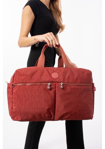 Seyehat Spor Çantası Kabin Boy Valiz 45*35 cm Omuz ve Çapraz Askılı Hafif Klinkır Çanta Su Itici