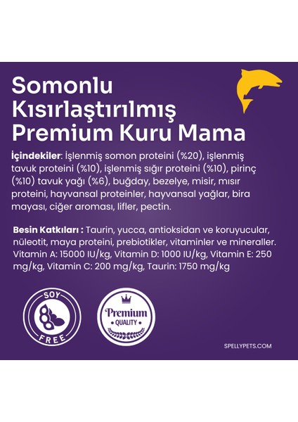 Premium Kısırlaştırılmış Kedi Maması - Somon (1,2kg) modelleri