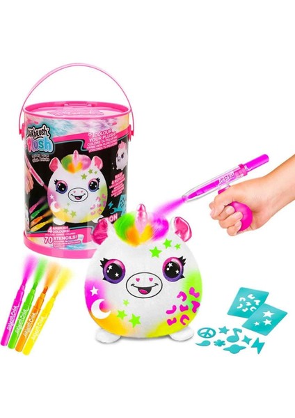 45523 Airbrush Peluş Neon Boyama Seti -Sunman