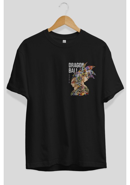 Dragon Ball Art (5) Ön Sol Baskılı Oversize T-Shirt Erkek Kadın Unisex Pamuk Bisiklet Yaka Tişort fiyatları