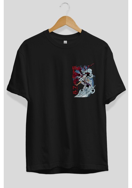 Monkey D. Luffy Gear5 2 Ön Sol Baskılı Oversize T-Shirt Erkek Kadın Unisex Pamuk Bisiklet Yaka Tişort fiyatları