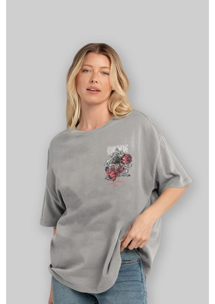 One Piece Snakeman Ön Sol Baskılı Oversize T-Shirt Erkek Kadın Unisex Pamuk Bisiklet Yaka Tişort fırsatları