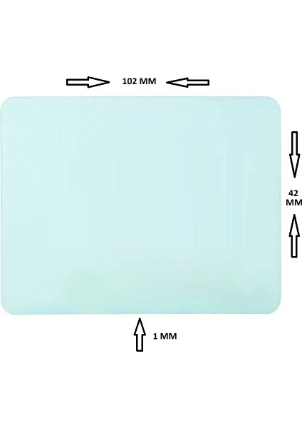 Otomatik Kararan Kaynak Maske Camı Iç Koruyucu 42X102 mm 10 Adet