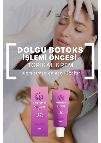 Este Cream Dolgu, Kalıcı Makyaj, Mezoterapi, Prp, Dermaroller Rahatlatıcı krem 10 ml 2 Adet Thyphon 2