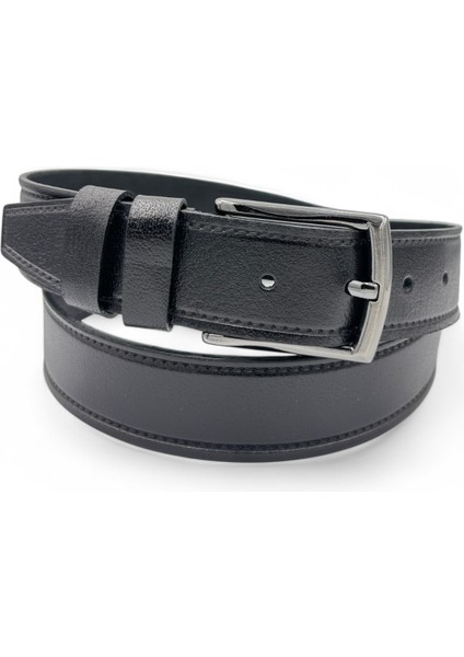 Kumaş Pantolonlarla Mükemmel Uyum Sağlayan, Şık ve Dayanıklı Siyah Deri Erkek Kemeri fiyatları