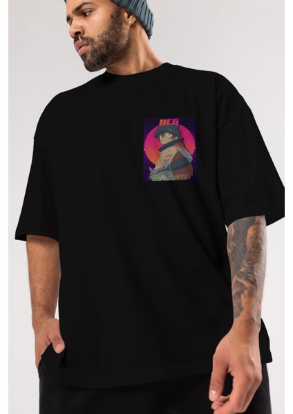 Reg 7 Ön Sol Baskılı Oversize T-Shirt Erkek Kadın Unisex Pamuk Bisiklet Yaka Tişort modelleri