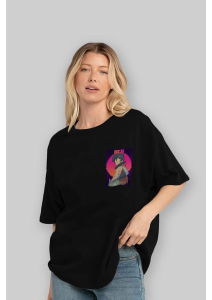 Reg 7 Ön Sol Baskılı Oversize T-Shirt Erkek Kadın Unisex Pamuk Bisiklet Yaka Tişort fırsatları