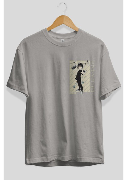 Shigeo Kageyama 3 Ön Sol Baskılı Oversize T-Shirt Erkek Kadın Unisex Pamuk Bisiklet Yaka Tişort fiyatları