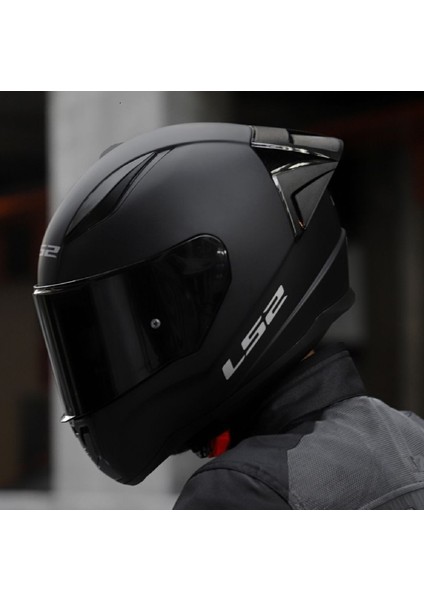 Rapıd 2 Race Mat Siyah Fullface Motosiklet Kaskı Siyah Camlı