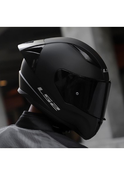 Rapıd 2 Race Mat Siyah Fullface Motosiklet Kaskı Siyah Camlı