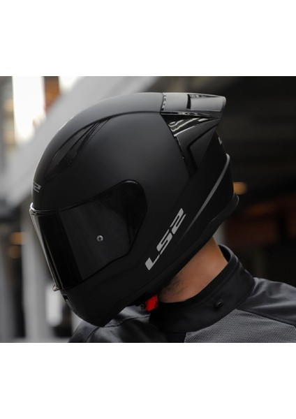 Rapıd 2 Race Mat Siyah Fullface Motosiklet Kaskı Siyah Camlı