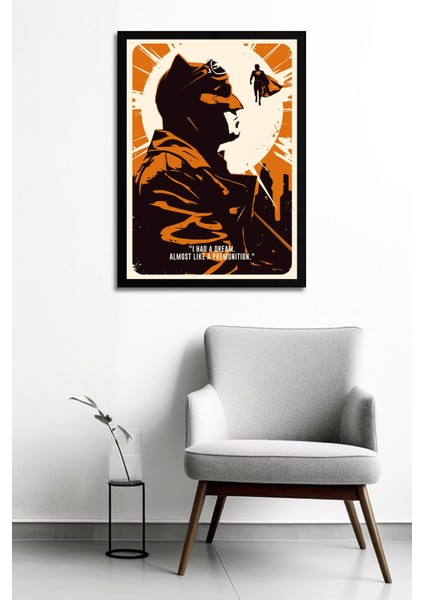 Batman Vs Superman Çerçeveli Tablo - Poster Tablo fiyatları