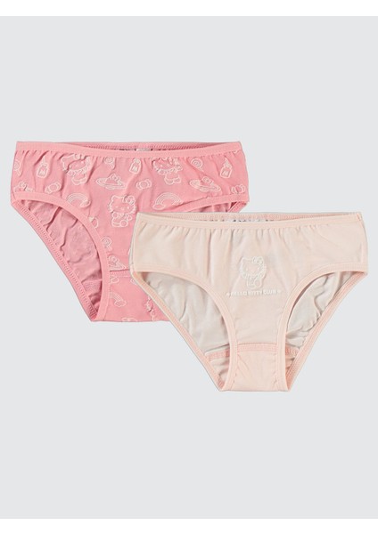 Hello Kıtty Kız Çocuk 2'li Külot Set 2-10 Yaş Pembe