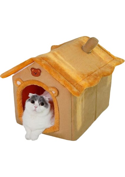 Kedi ve Köpek Evi Yuvası Kış Sıcak Küçük Köpekler Kedi ve Köpekler Tüm Mevsim Evrensel Çıkarılabilir ve Yıkanabilir Köpek Evi Kedi Yuvası (Yurt Dışından)