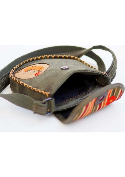 Kuş Figürlü Çapraz Örgülü Kol Çantası Etnik Bohem Style - Yesil modelleri