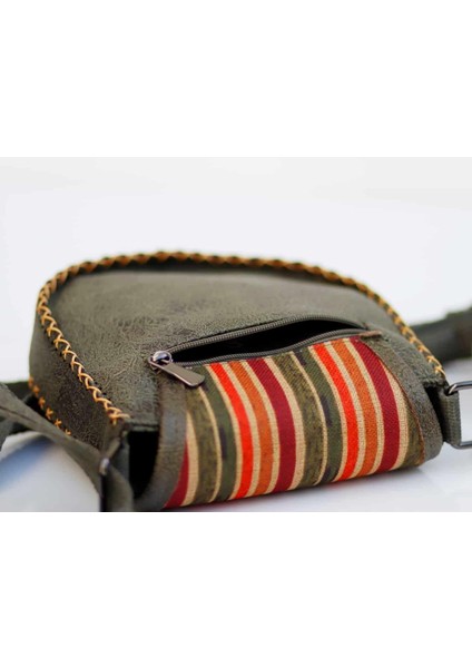 Kuş Figürlü Çapraz Örgülü Kol Çantası Etnik Bohem Style - Yesil indirimleri