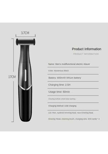 4'ü 1 Arada Samimi Alanlar Saç Kesimi Tıraş Makinesi Kadın Bikini Hattı Hassas Jilet Saç Tıraş Giyotin Yüz Sakal Kesme Makinesi, A (Yurt Dışından) indirimleri