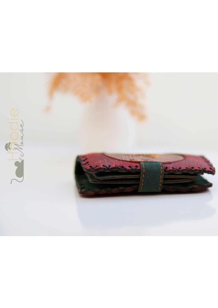 Inek Figürlü Küçük Cüzdan Etnik Bohem Retro Style - Bordo fırsatları
