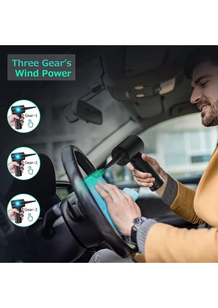 Basınçlı Hava Püskürtme Toz Üfleyici Elektrikli Toz Üfleyici Klavye Dizüstü Bilgisayar, Kanepe, Araba, Ofis Ekipmanları Için Temizleme Hava Spreyi (Yurt Dışından) modelleri