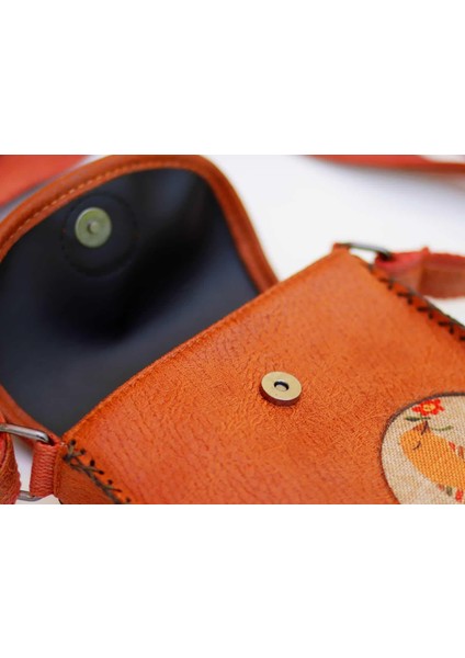 Kuş Figürlü Çapraz Örgülü Kol Çantası Etnik Bohem Style - Taba modelleri