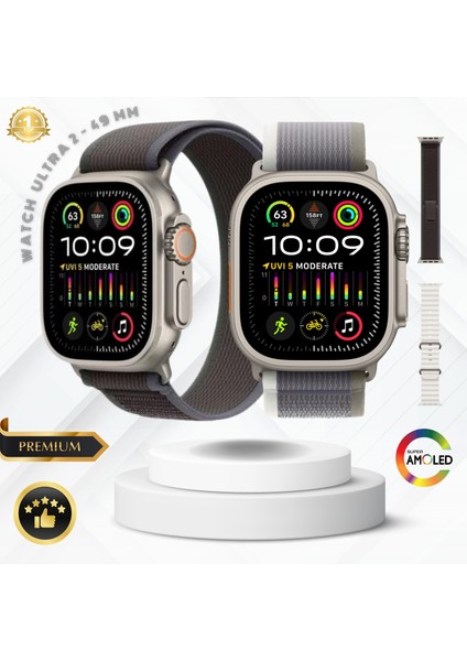 Watch Ultra 3 HK10 Amoled Ekran G-Sensör 2.02 Inç Akıllı Saat 1gb 2 Kordon Chat Gpt 2.0