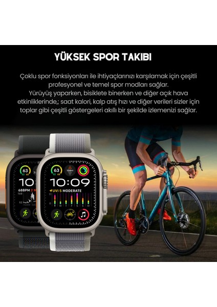 Watch Ultra 3 HK10 Amoled Ekran G-Sensör 2.02 Inç Akıllı Saat 1gb 2 Kordon Chat Gpt 2.0