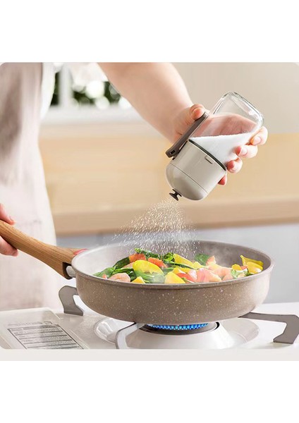 180MLKANTITATIF Tuz Kontrol Baharat Kutusu Ev Mutfak Tuzluk Baharat Tuzluk Baharatlık Altlı Cam Tuzluk Biberlik (Yurt Dışından) fiyatları