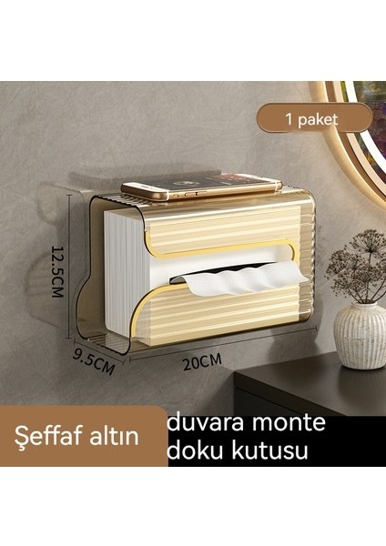 Şeffaf Kağıt Havlu Kutusu Duvara Monte Deliksiz Kutusu ( Ithal) (Yurt Dışından)