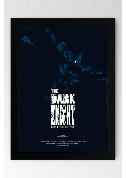 Batman Çerçeveli Tablo - The Dark Knight Film Afişi Poster Tablo