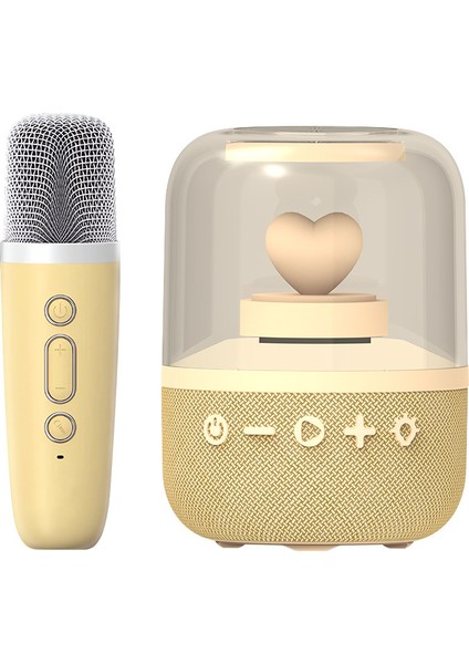 Yeni Çok Fonksiyonlu Karaoke Bluetooth Hoparlör S20 Renkli Işık Kablosuz Mikrofon (Yurt Dışından)