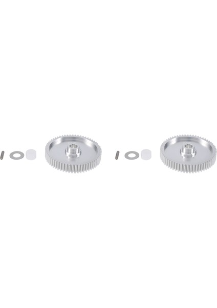 2x Metal 61 T Düz Dişli 51004 TT01 TT01D TT01 TT01E 1/10 Rc Araba Yükseltme Parçaları Aksesuarları (Yurt Dışından)