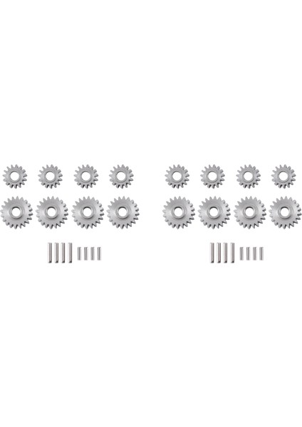 16 Adet Overdrive Çelik Portal Aks Dişli Seti 20T 15T 1/24 Fms FCX24 Rc Paletli Araba Yükseltme Parçaları (Yurt Dışından)