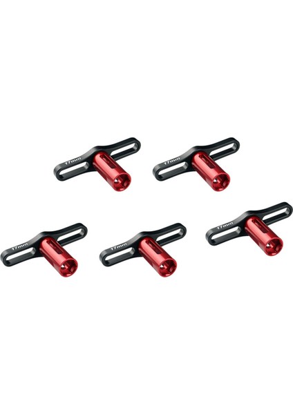5x Metal 17 mm Tekerlek Somunları Kol Altıgen Anahtarı Aracı 1:8 Off-Road Rc Araba Zırvesı E- (Yurt Dışından)