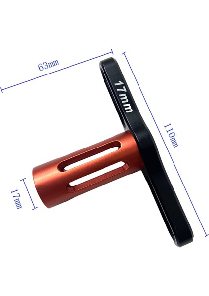 5x Metal 17 mm Tekerlek Somunları Kol Altıgen Anahtarı Aracı 1:8 Off-Road Rc Araba Zırvesı E- (Yurt Dışından) modelleri