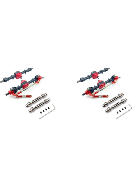 4x Metal Ön ve Arka Köprü Aks Tahrik Mili Ile Mn D90 D91 D96 D99S Mn-90 MN99S 1/12 Rc Araba Yükseltme Parçaları, 1 (Yurt Dışından)