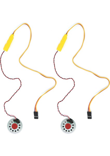 2x Rc Araba Kornası Ses Simülatörü Hoparlörler Ses Grubu 1/10 1/8 Rc Araba Eksenel SCX10 Trx4 D90 Yıkong (Yurt Dışından)