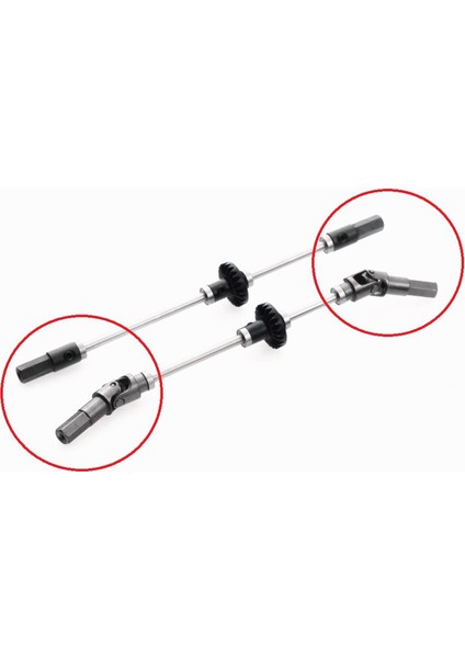 C14 C24 B14 Mn D90 Rc Araba Için 4 Adet Metal Ön Arka Aks Mili (Yurt Dışından) fırsatları