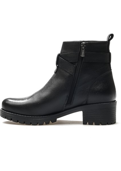 Kadın Deri Toka Detaylı Topuklu Günlük Bot 24K 3373K Z fiyatları