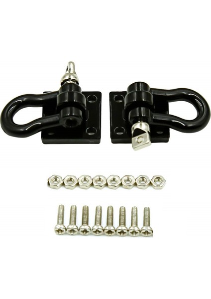 16 Adet Römork Çekme Tokası Çekme Kancaları Metal Tırmanma Römork Prangaları 1/10 Rc Araba Kamyon Tırmanma Araba (Siyah) (Yurt Dışından) fırsatları