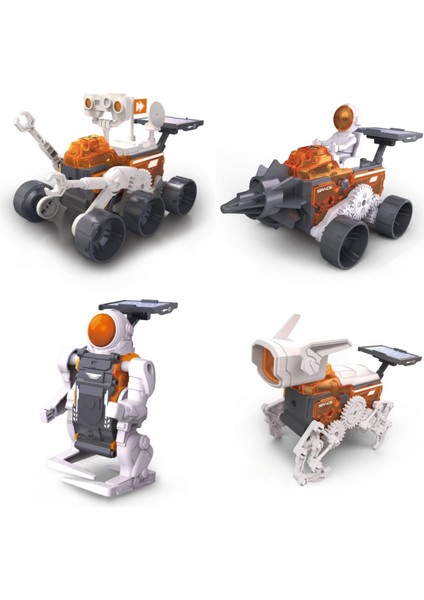 Uzay Keşif Bulmaca Oyuncak Bilim Deney Seti Montaj Oyuncak - Robot Köpek, Astronot, Madencilik Aracı, Keşif Aracı (Yurt Dışından)
